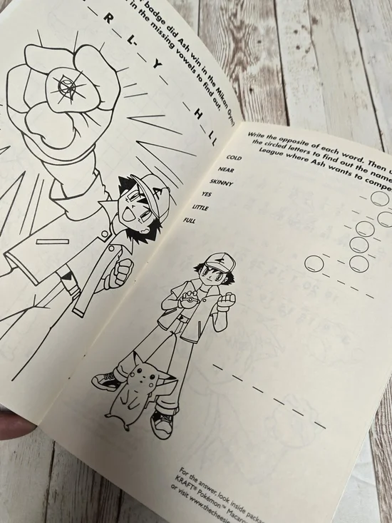 Pokémon Pandemonium Coloring Book 2000 Kraft Promo UNUSED Golden Books Vintage - Picture 4 of 9